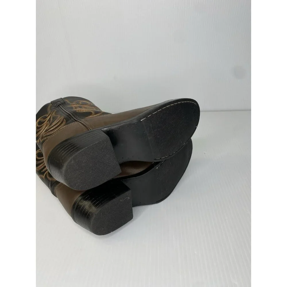 Smoky Mountain Western Boots Boys Size 4 Monterey Leather Brown Black 1575C